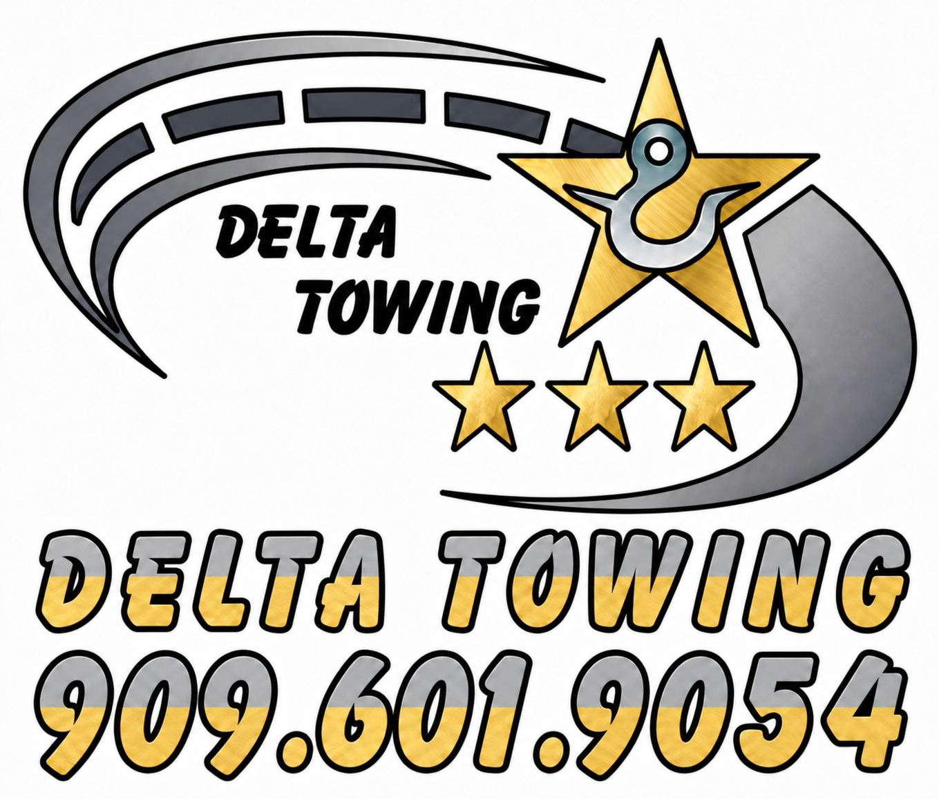 Delta Towing logo — 24/7 towing San Bernardino